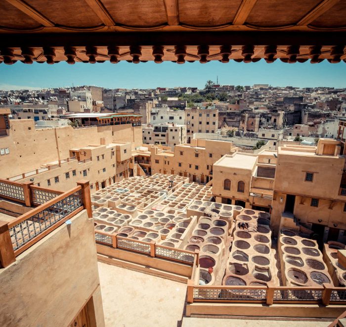 curtidurias de fez en viaje travesia marruecos morocco indigo
